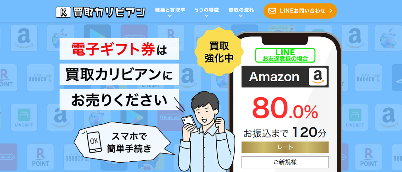 買取カリビアンのキャプチャー