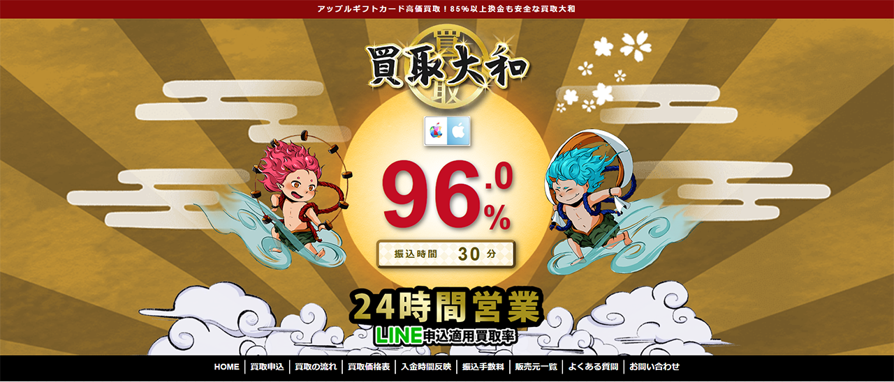 買取大和のキャプチャー